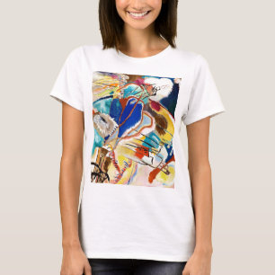 Kandinsky Modern Abstract Painting Art Royal Blue T-Shirt