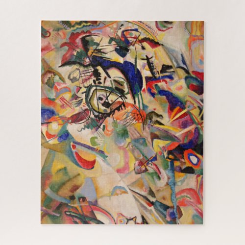 Kandinsky Modern Abstract Painting Artwork Jigsaw Puzzle