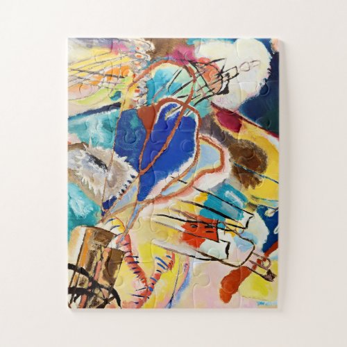 Kandinsky Modern Abstract Painting Artwork Jigsaw Puzzle