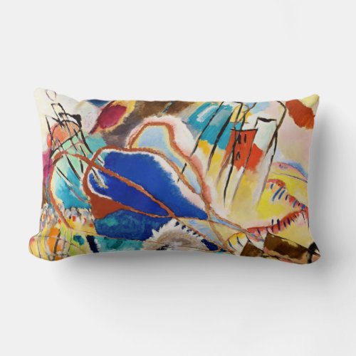 Kandinsky Modern Abstract Painting Artwork Lumbar Pillow