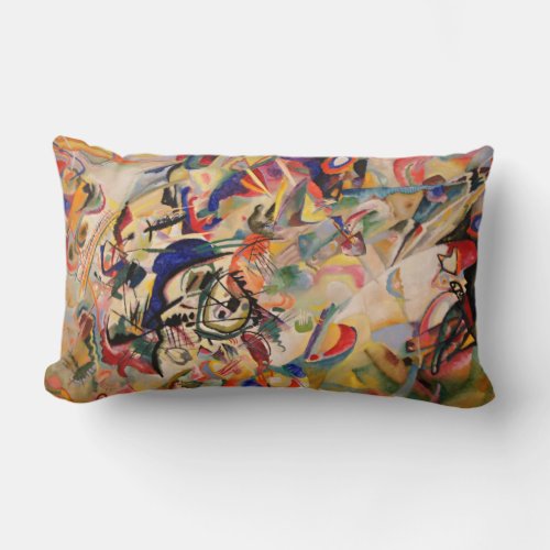 Kandinsky Modern Abstract Painting Artwork Lumbar Pillow