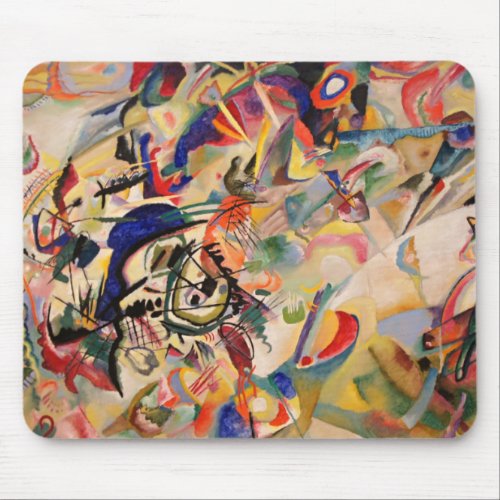 Kandinsky Modern Abstract Painting Artwork Mouse Pad