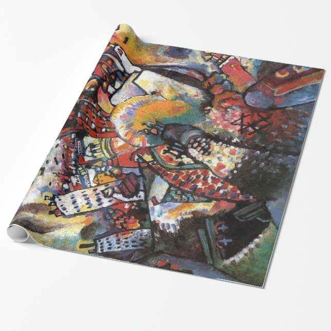 Kandinsky Moscow I Abstract Artwork Wrapping Paper (Unrolled)