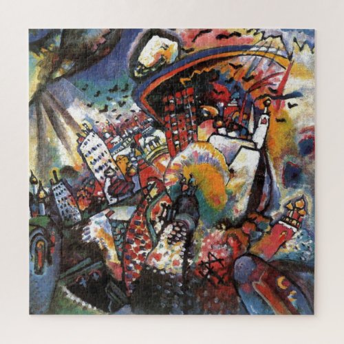 Kandinsky Moscow I Cityscape Abstract Art Jigsaw Puzzle