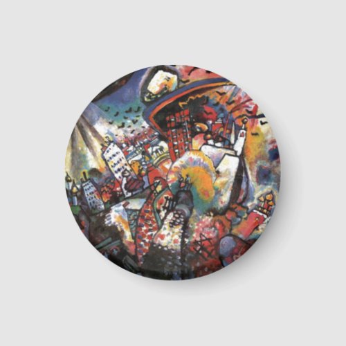 Kandinsky Moscow I Cityscape Abstract Art Magnet