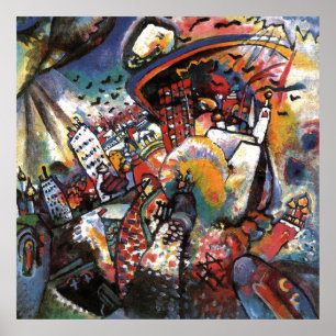 Kandinsky Moscow I Cityscape Abstract Art Poster