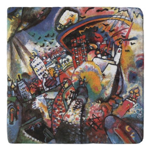 Kandinsky Moscow I Cityscape Abstract Art Trivet