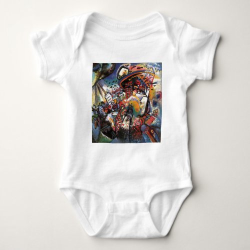Kandinsky Moscow I Cityscape Abstract Painting Baby Bodysuit