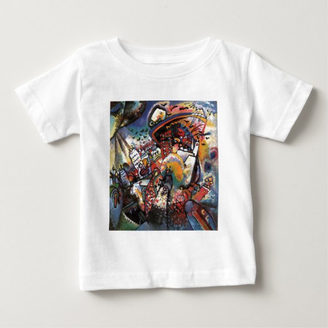 Kandinsky Moscow I Cityscape Abstract Painting Baby T-Shirt (Front)