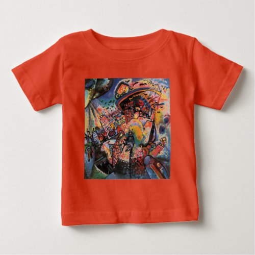 Kandinsky Moscow I Cityscape Abstract Painting Baby T_Shirt