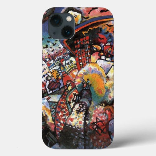 Kandinsky Moscow I Cityscape Abstract Painting iPhone 13 Case