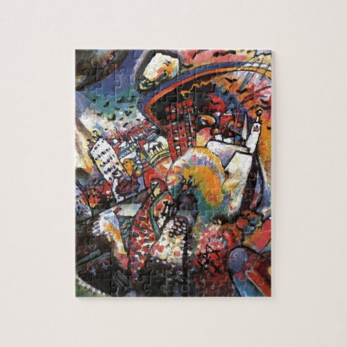 Kandinsky Moscow I Cityscape Abstract Painting Jigsaw Puzzle
