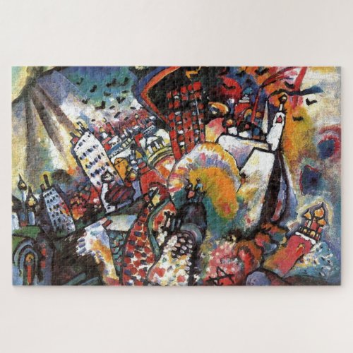 Kandinsky Moscow I Cityscape Abstract Painting Jigsaw Puzzle