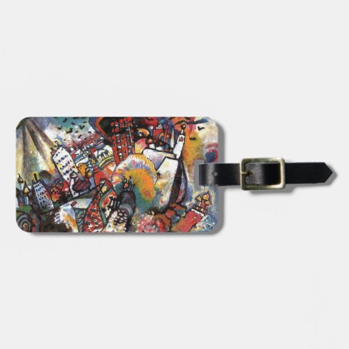 Kandinsky Moscow I Cityscape Abstract Painting Luggage Tag