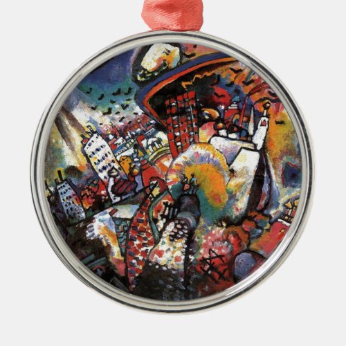 Kandinsky Moscow I Cityscape Abstract Painting Metal Ornament