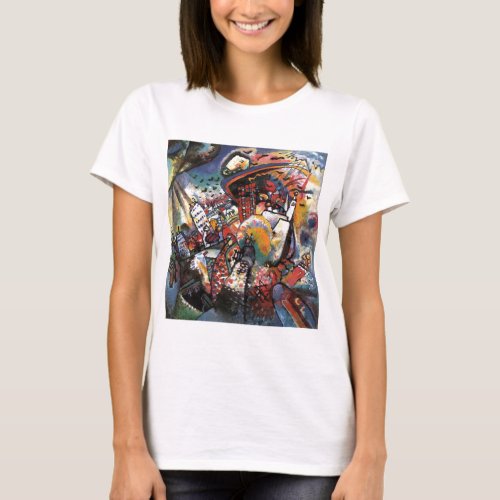 Kandinsky Moscow I Cityscape Abstract Painting T_Shirt