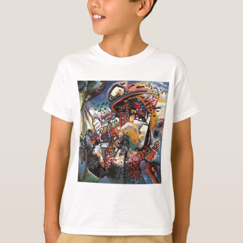 Kandinsky Moscow I Cityscape Abstract Painting T_Shirt