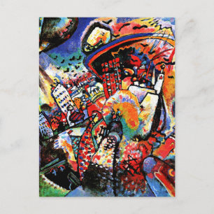 Kandinsky - Moscow I, colorful cityscape Postcard