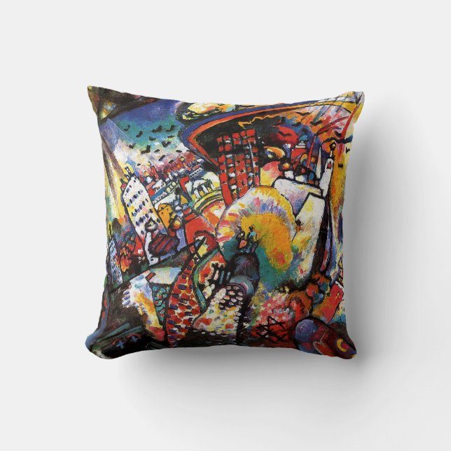 Kandinsky Moscow I Throw Pillow (Front)