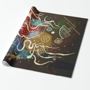 Kandinsky Movement I Abstract Artwork Wrapping Paper