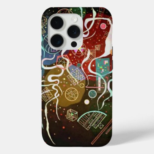 Kandinsky Movement I Abstract Painting iPhone 15 Pro Case