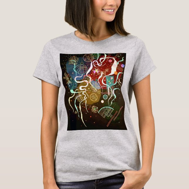 Kandinsky Movement I Abstract Painting T-Shirt (Front)