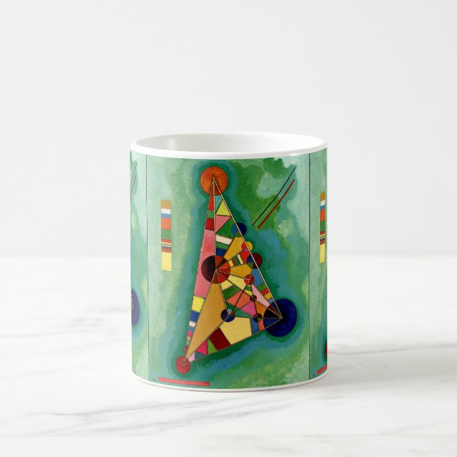 Kandinsky - Multicolored Triangle Coffee Mug (Center)