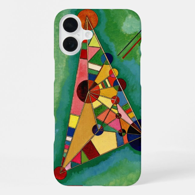 Kandinsky - Multicolored Triangle Iphone Case (Back)