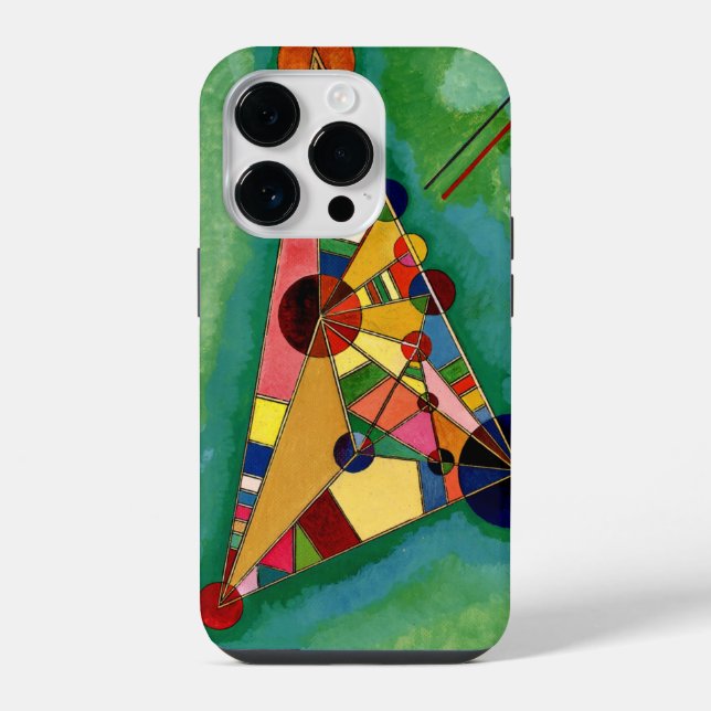 Kandinsky - Multicolored Triangle, Iphone Case (Back)