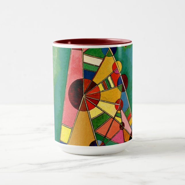 Kandinsky - Multicolored Triangle Mug (Center)