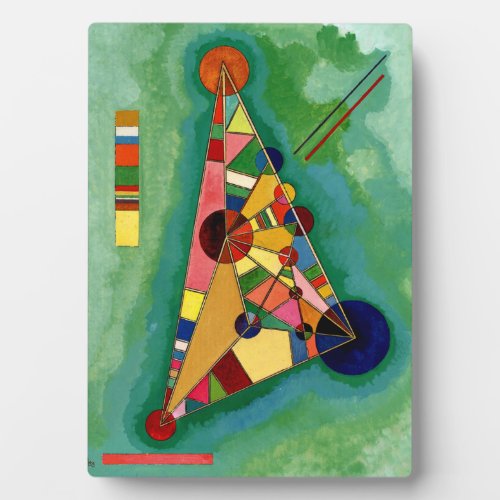 Kandinsky _ Multicolored Triangle Plaque