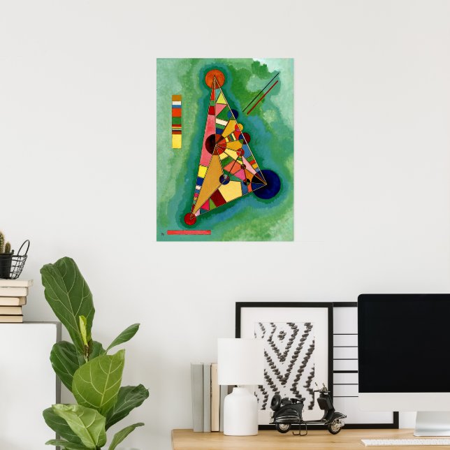 Kandinsky - Multicolored Triangle Poster (Home Office)