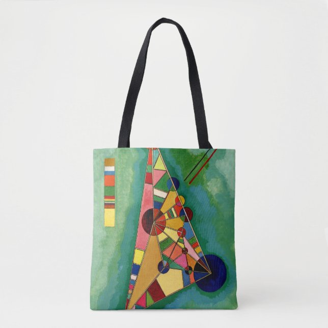 Kandinsky - Multicolored Triangle Tote Bag (Front)