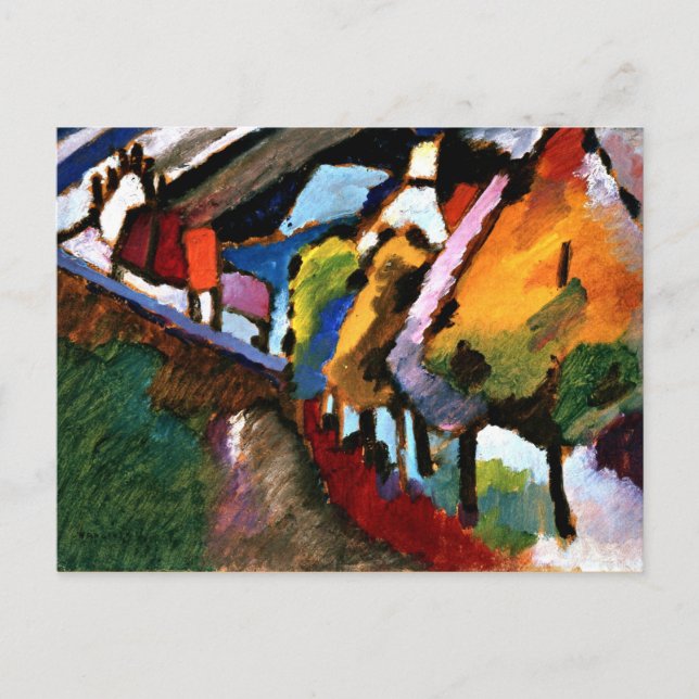Kandinsky - Murnau, Castle and Church Postcard (Front)