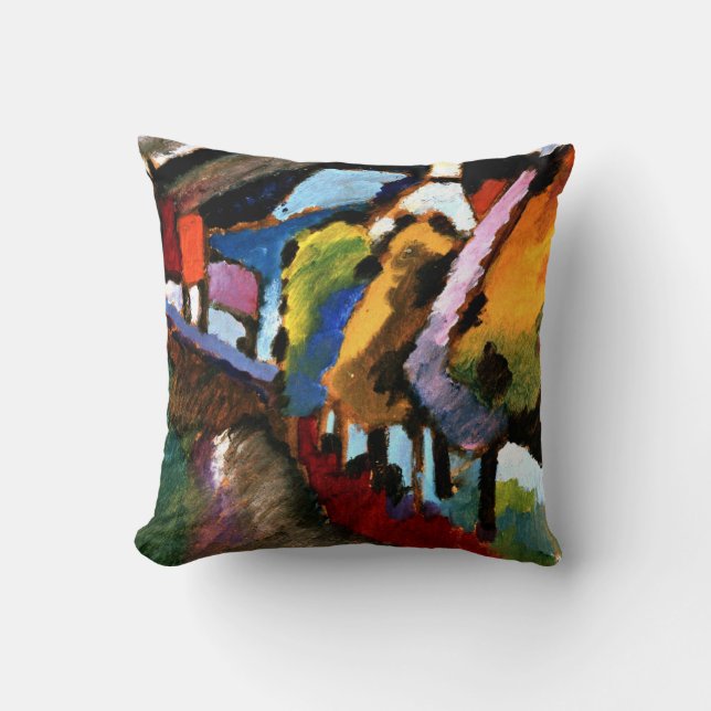 Kandinsky - Murnau, Castle and Church Throw Pillow (Front)