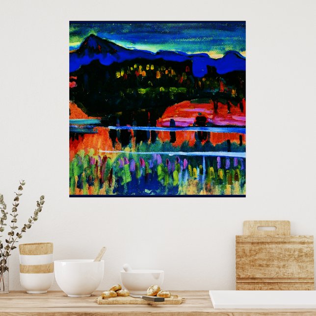 Kandinsky - Murnau on Lake Staffelsee Poster (Kitchen)