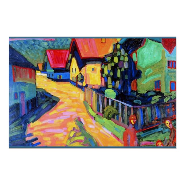 Kandinsky - Murnau Street with Women, Poster (Front)