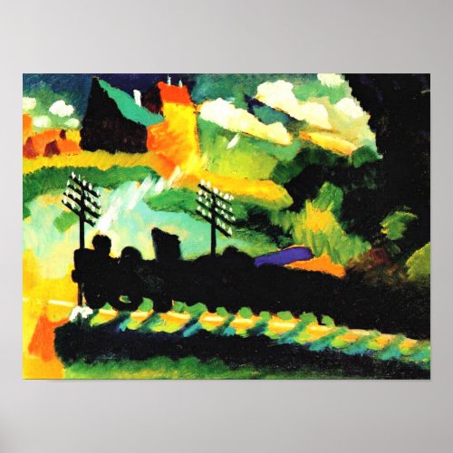 Kandinsky _ Murnau Train and Castle Poster