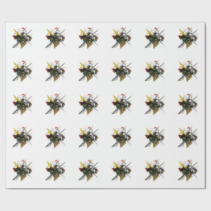 Kandinsky On White II - Abstract Expressionist Art Wrapping Paper