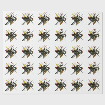 Kandinsky On White II - Abstract Expressionist Art Wrapping Paper