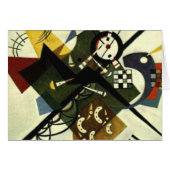 Kandinsky On White II Abstract Painting Card (Front Horizontal)