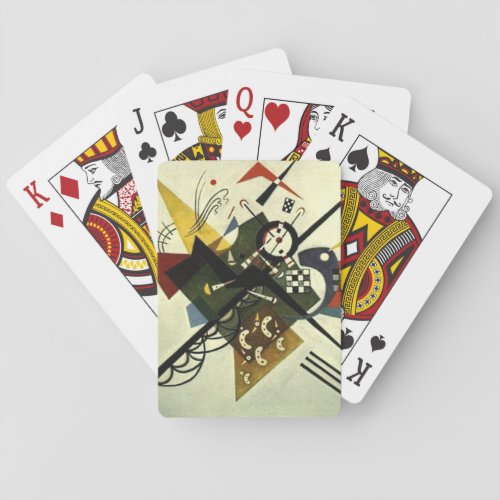 Kandinsky On White II Playing Cards