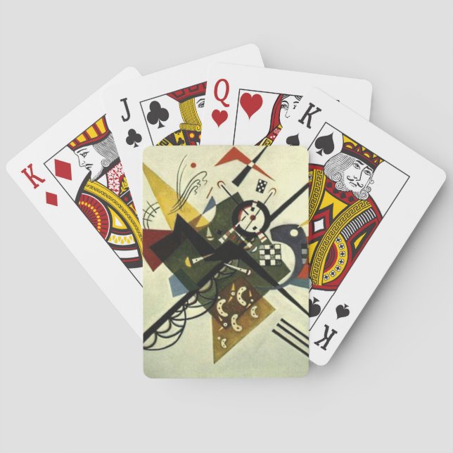 Kandinsky On White II Poker Cards (Back)