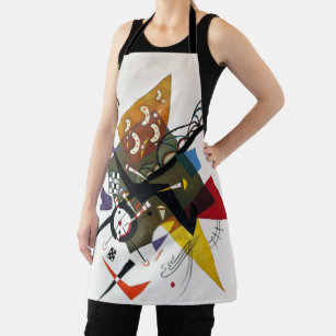 Kandinsky On White Two Abstract Painting Apron
