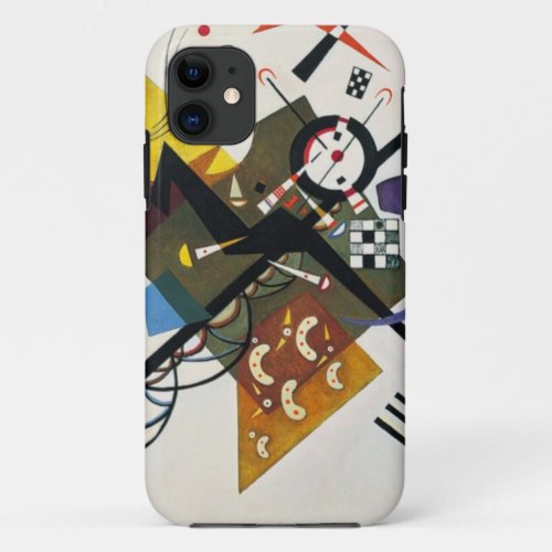 Kandinsky On White Two Abstract Painting iPhone 11 Case