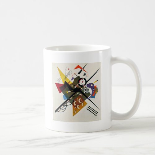 Kandinsky On White Two Abstract Painting Coffee Mug