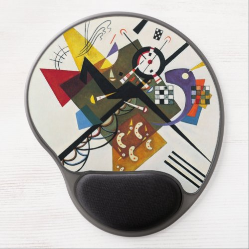 Kandinsky On White Two Abstract Painting Gel Mouse Pad