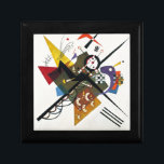 Kandinsky On White Two Abstract Painting Jewelry Box<br><div class="desc">One of the notable works of Wassily Kandinsky,  one of the founders of abstract art. Kandinsky took his place in history as one of the unique artists who broke new ground in world art.</div>