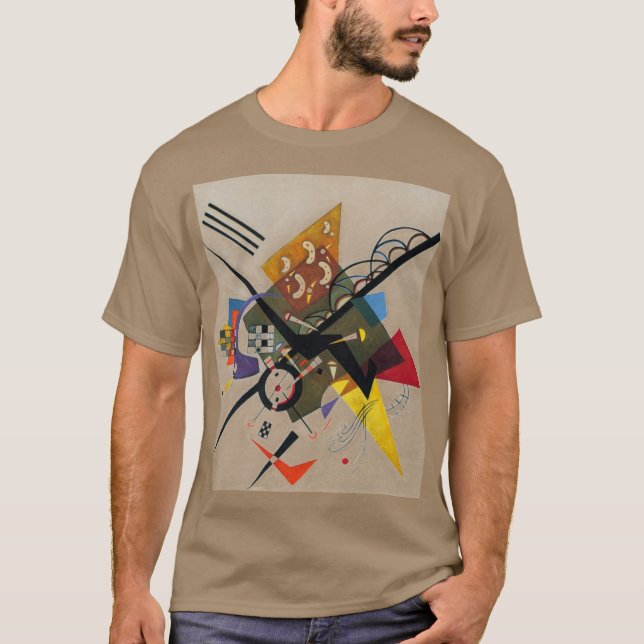 Kandinsky On White Two Abstract Painting T-Shirt (Front)
