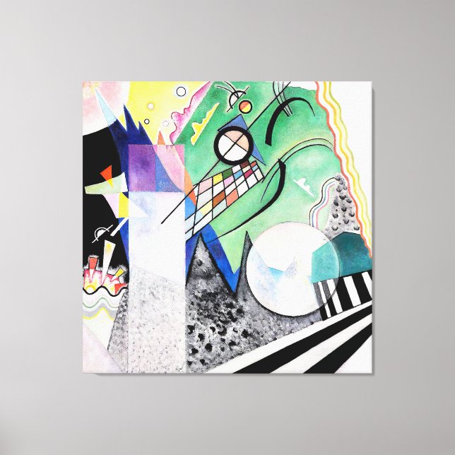 KANDINSKY - OPEN GREEN - 1923 - Bauhaus - Canvas Print (Front)